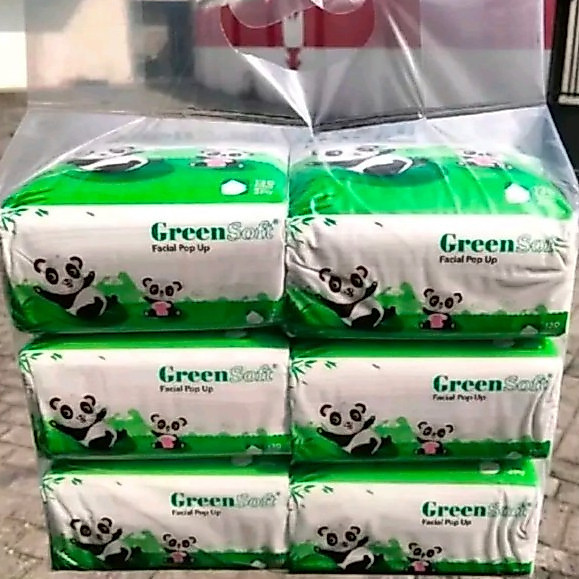 (NON DISPENSER) KEMENKES TISU GREENSOFT POP UP 2 PLY 130 SHEET 6IN1 - Gambar 4