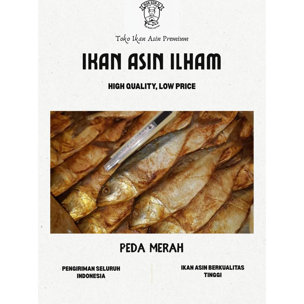 Ikan Asin Peda Merah Vakum 100g 250g 500g 1Kg Premium Quality Super Food Salted Fish Frozen Seafood 