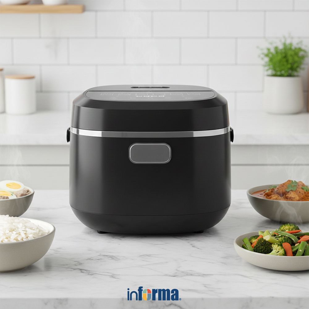 Informa Kels Kels Hivo Rice Cooker Low Sugar 1.2 Liter - Hitam