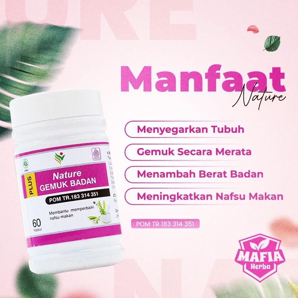 FLASH SALE NATURE GEMUK BADAN ORIGINAL Obat Gemuk Badan Permanen Bpom Nature Gemuk Badan Suplemen Pe