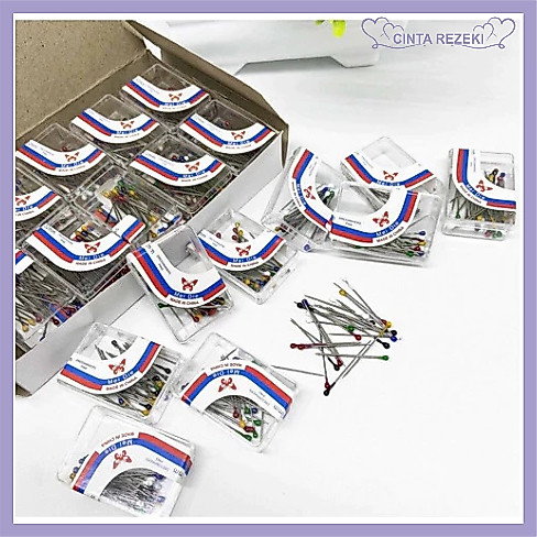 jarum pentul hijab premium box mika mini