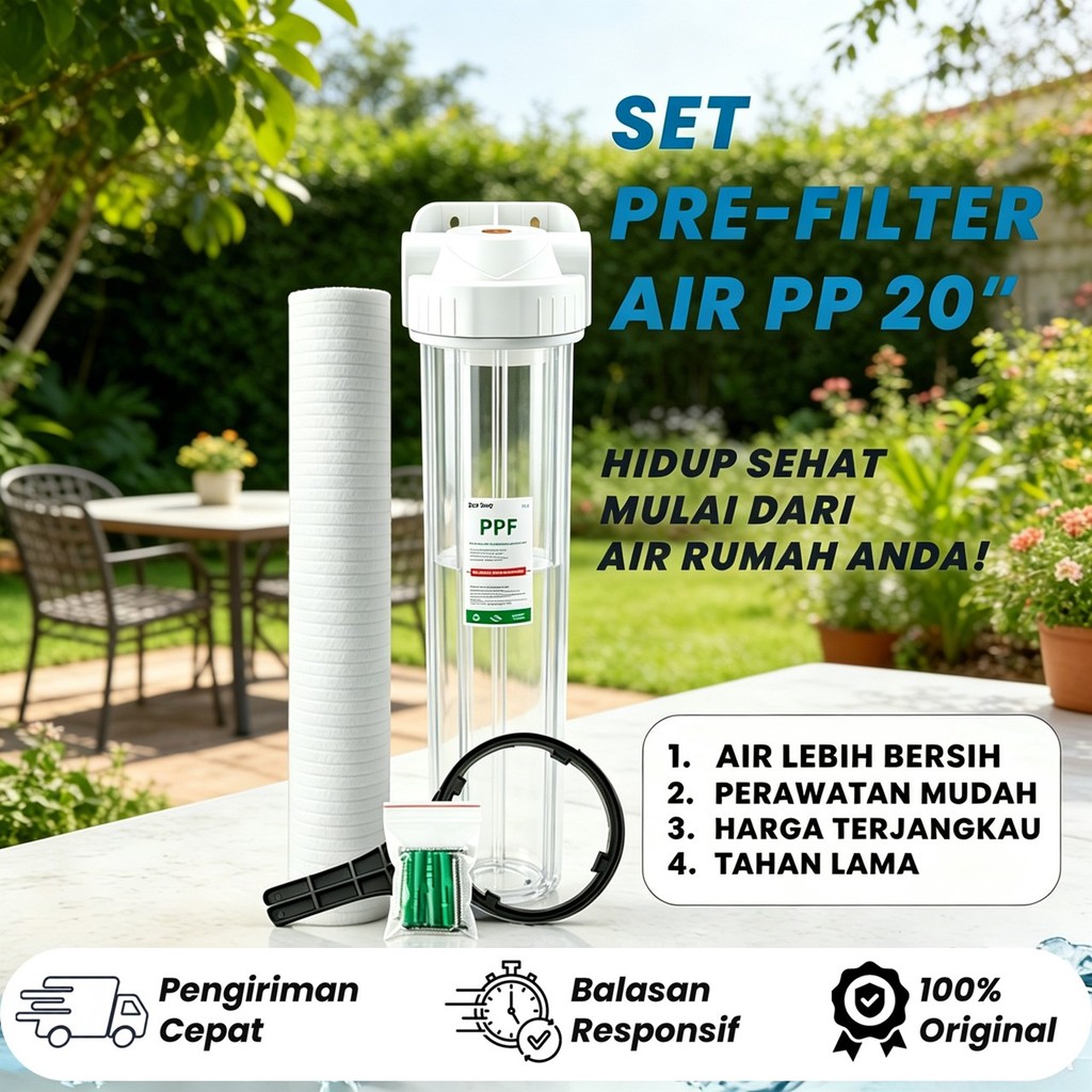 HOUSING FILTER AIR  20" + Filter PPF 5 Micron