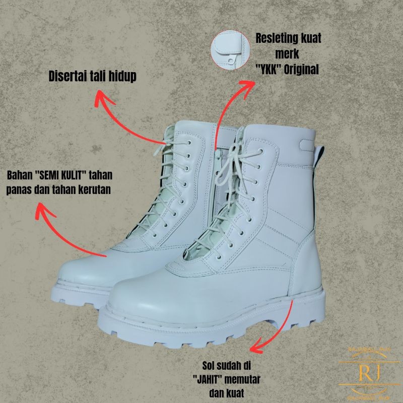 NEW D86 Sepatu Putih Pdl Paskibra/Sepatu Pdl Upacara Sepatu Pataka ELEGANT ANTI LECET