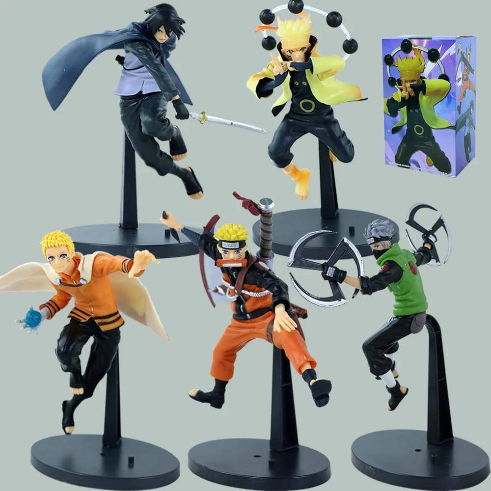 Action Figure Naruto - Pajangan Miniatur Naruto Rikudo Sasuke Kakashi Hokage Kurama Mode / Six Path 