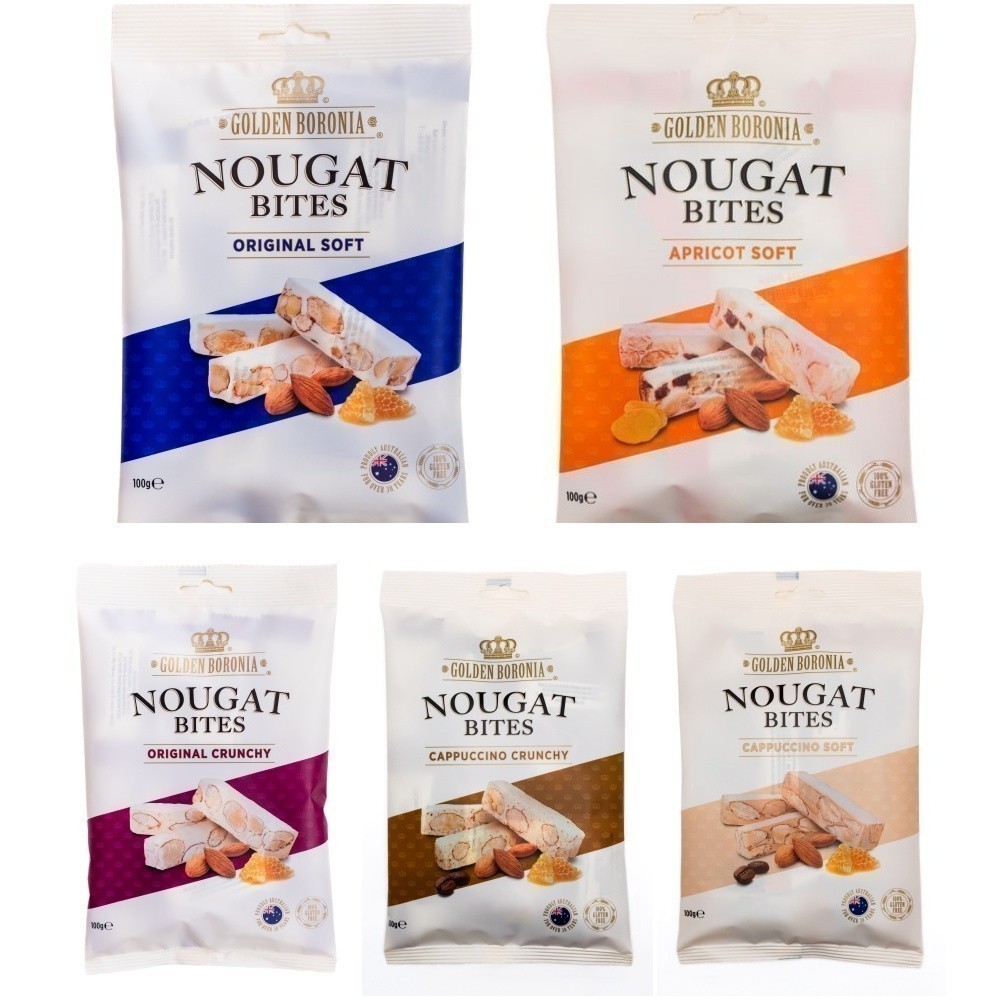 Golden Boronia Almond Nougat 100gram asal Australia
