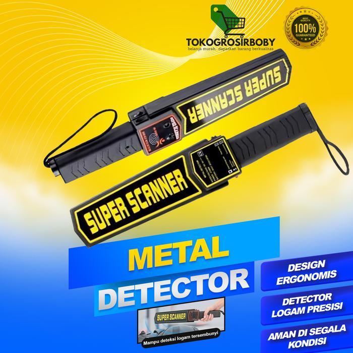 SECURITY METAL DETECTOR ALAT METAL DETEKTOR LOGAM SUPER SCANNER - SECURITY METAL