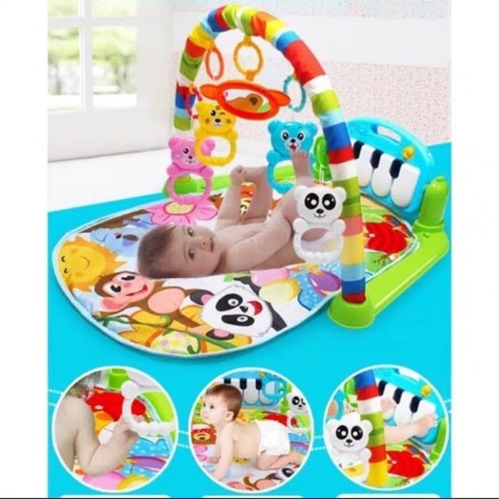 MAINAN PIANO FITNESS RACK/PLAYMAT/BABY PLAY GYM