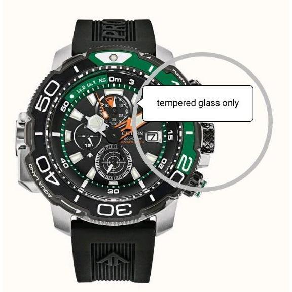 tempered glass untuk CITIZEN PROMASTER AQUALAND BJ2168-01E BJ2168 BJ 2168 01E anti gores jam tangan 