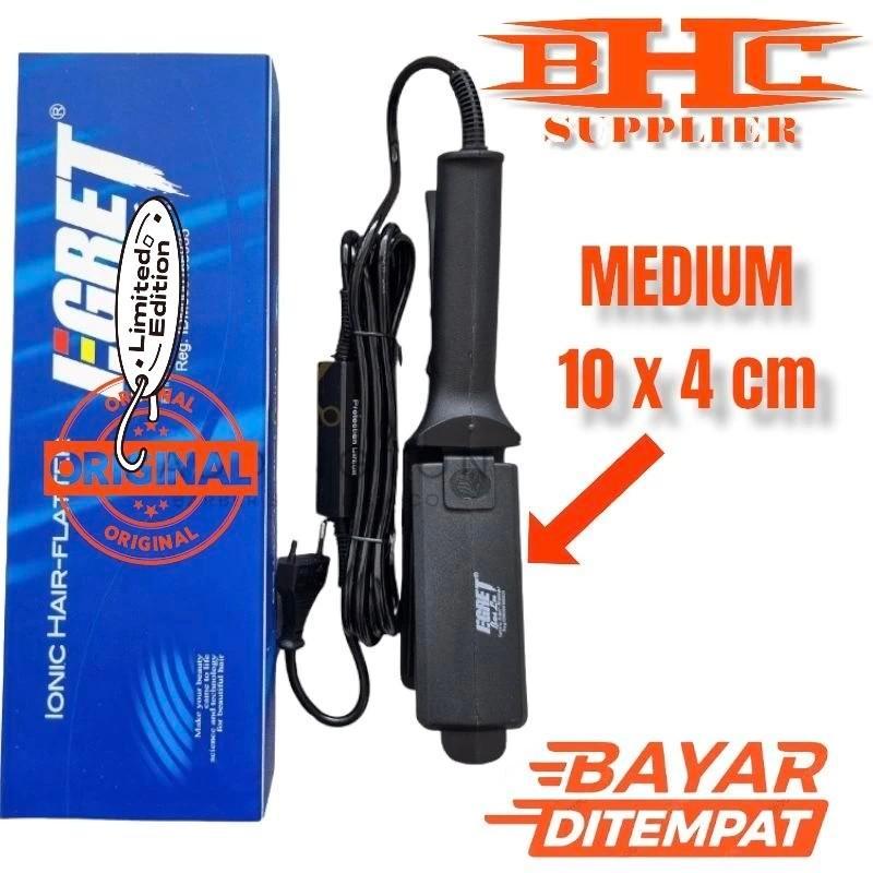 Pelurus Rambut Catokan Egret / Bailu Catok Pelurus Rambut Original Curly Sisir Straightener - L = BE