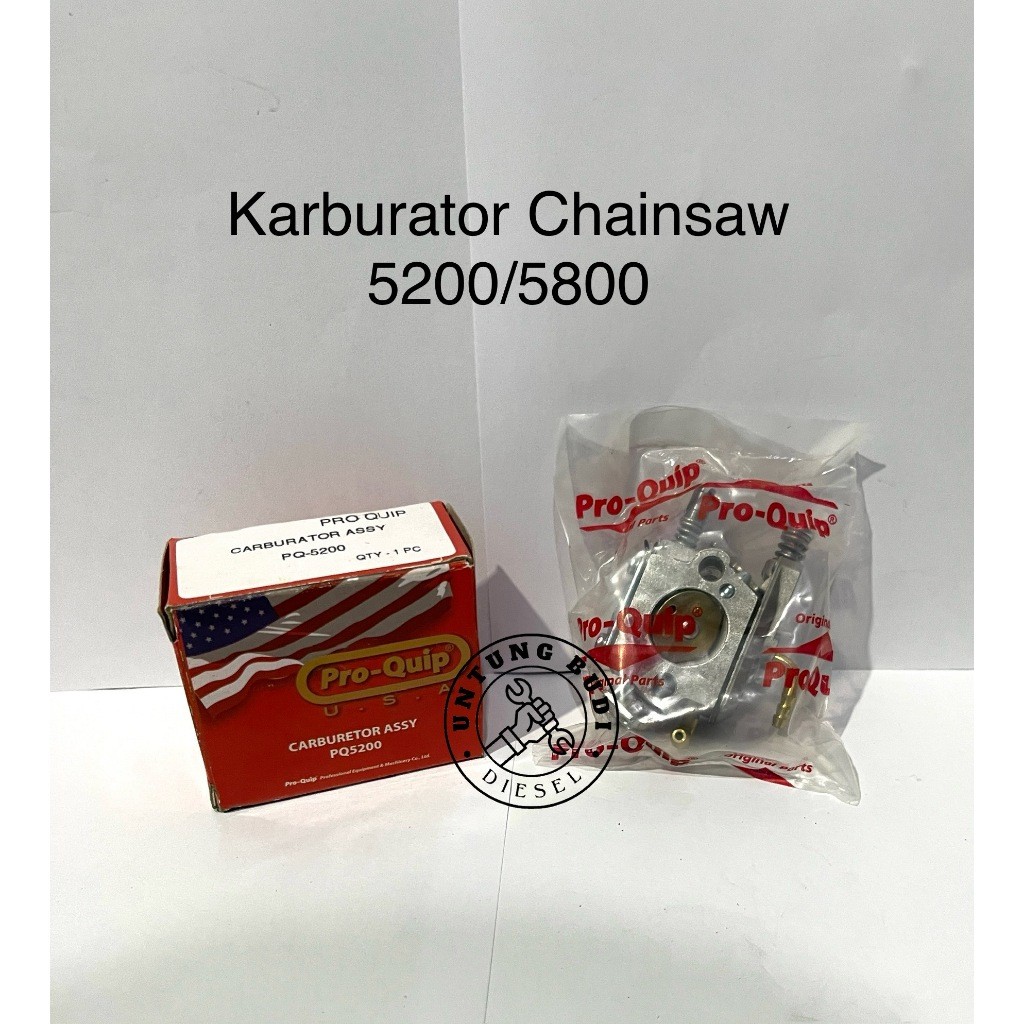 AUPSHOP Carburator 5200 5800 ProQuip Karburator Chainsaw Gergaji Mesin Senso 20 22 24 inch