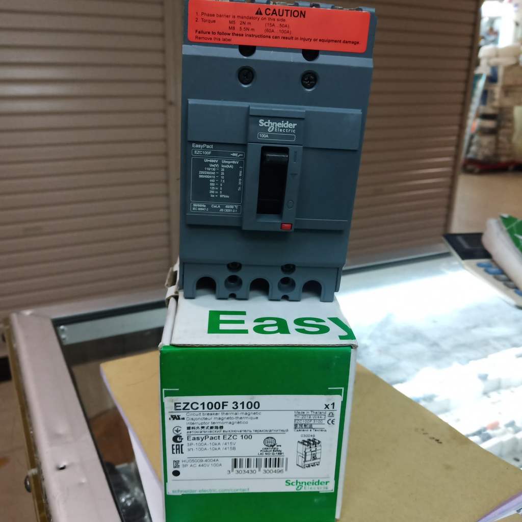 breker mccb easy pact EZC100F 100AMPER