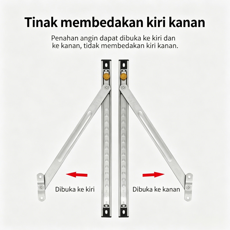 -IKIAELO- 8" Adjustable Engsel Jendela Casement Friction Stay Engsel Casement Jendela Engsel Jendela