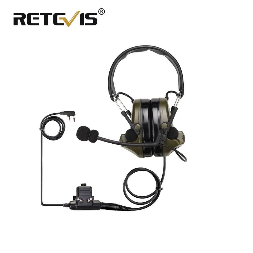 Retevis EHK007 Walkie Talkie Headset Electronic Pickup Noise Reduction Rao Headphones for Retevis RT