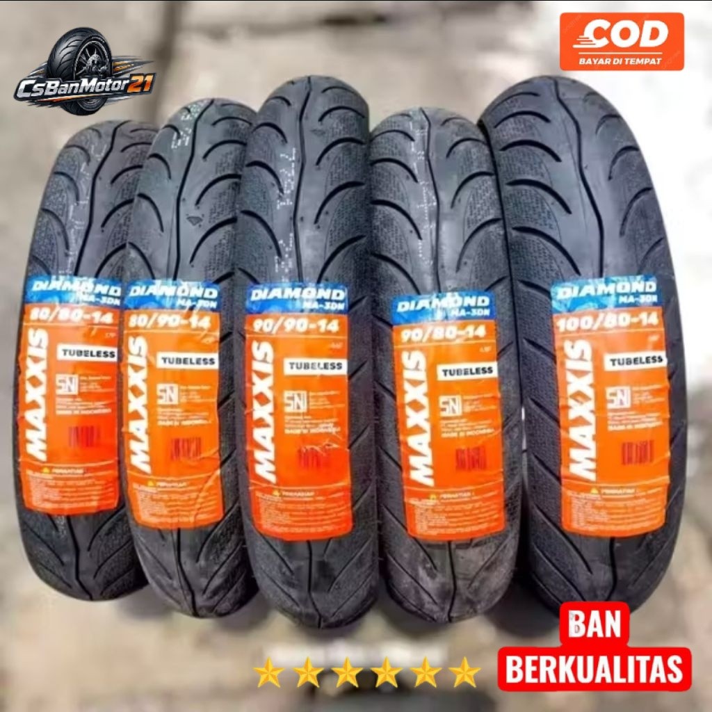 BAN MAXXIS DIAMOND 80/90 90/90 RING 14 TUBLES BEAT VARIO MIO