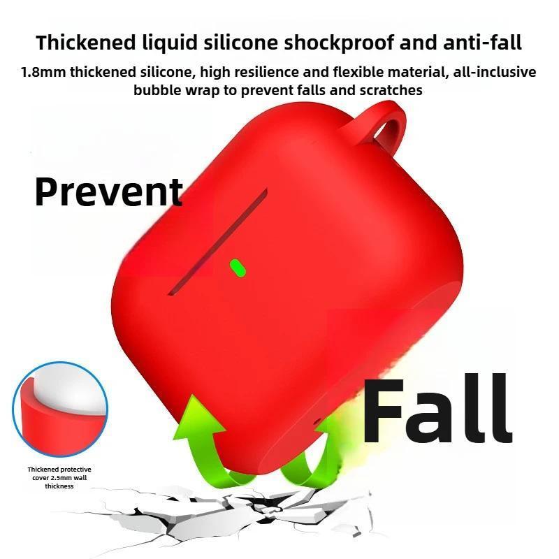 For 2025 AirPods Pro 3 Case for Apple 6th Gen: 2.5mm Thickened Silicone – Shockproof & Drop-Resistan