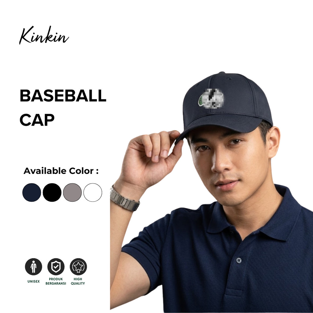 Topi Baseball Cap Logo Buaya Pria Wanita Kekinian Unisex