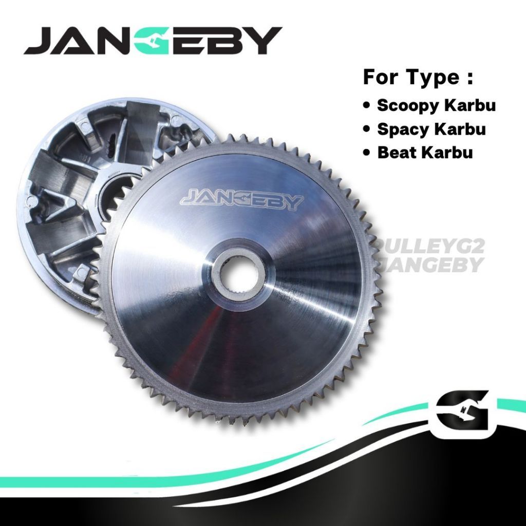 Pulley Custom Jangeby Beat Karbu Scoopy Karbu Spacy Karbu upgrade cvt