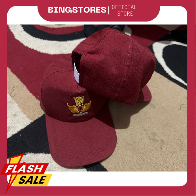 Topi Sd Harga grosir /Topi sd merah merah RH