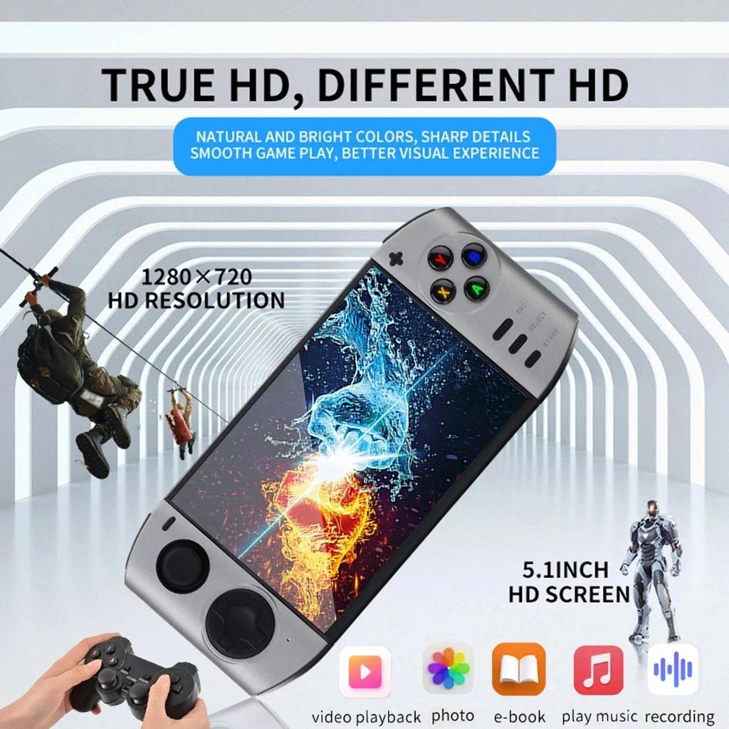 Handheld Game Console XY-09 double battle handheld game console 8G memory 5.1 inch HD retro game con