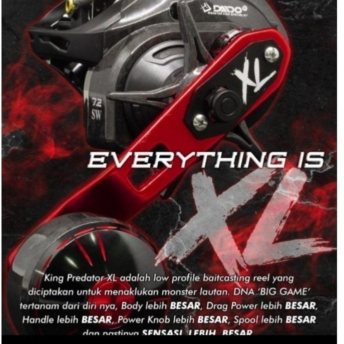 Reel daido king predator 400 L reel baitcasting type overhead jigging series