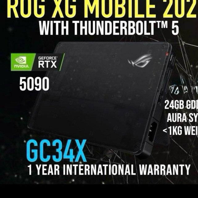 ASUS ROG XG Mobile 2025 Thunderbolt 5 eGPU RTX 5090