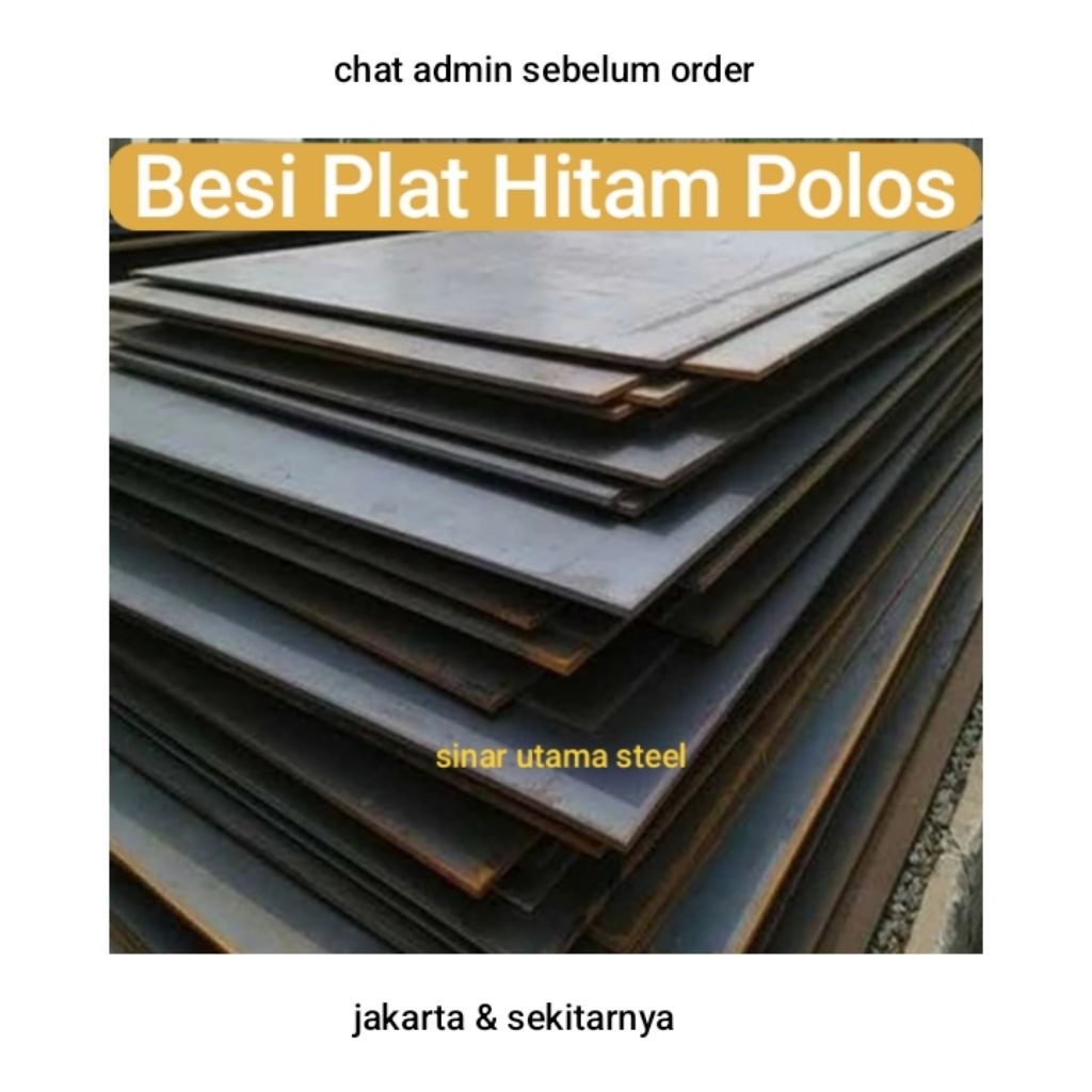 Plat Eser 12mm / Besi Plat hitam 12 mm / Plat Besi Hitam 12 mm