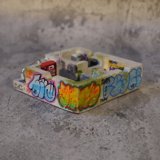 Graffiti Organizer Vol.3 | Organizer | Ashtray | Asbak | Clay | Clay art | Clay custom | Asbak Skena