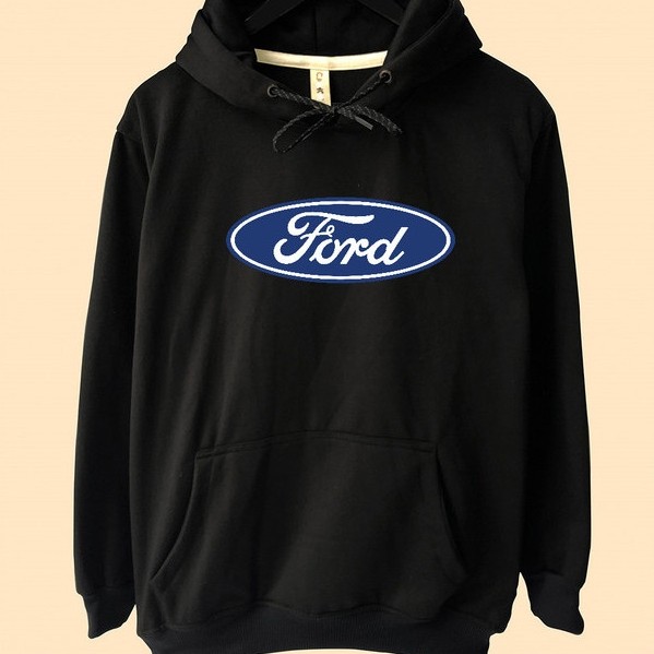Jaket Hoodie Ford logo Flat