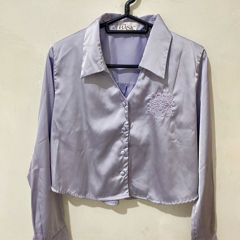 preloved kemeja ungu