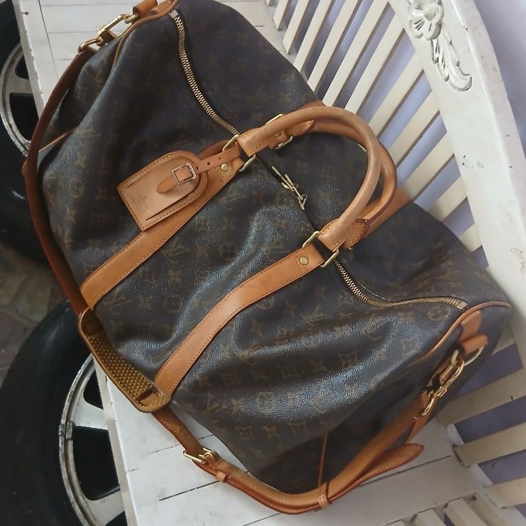 Travel LV Keepall 50 Monogram 2017 Preloved with DB
