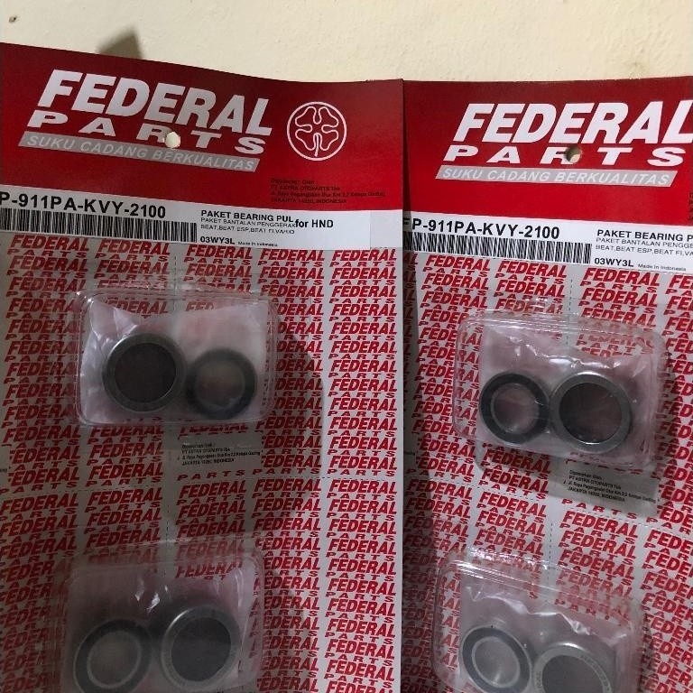 BEARING PULLY SET FEDERAL VARIO / BEAT KARBU / SCOOPY SPACY FP-911PA-KVY-2100 ORIGINAL FEDERAL