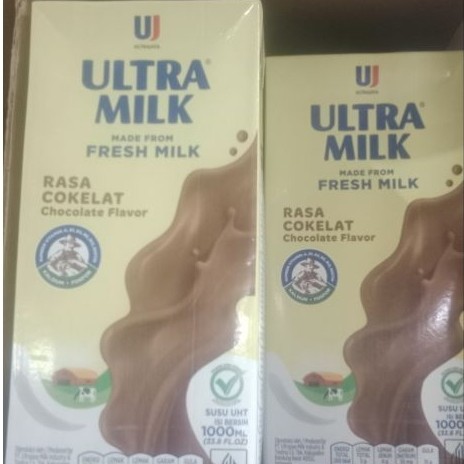 ultra milk 1liter coklat