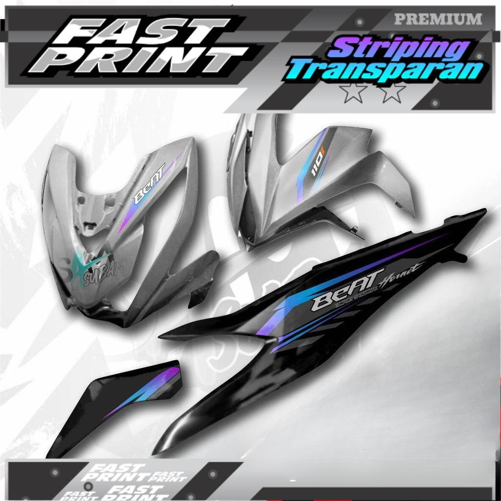 Striping Beat Deluxe 2022 Motif Hornet Transparan