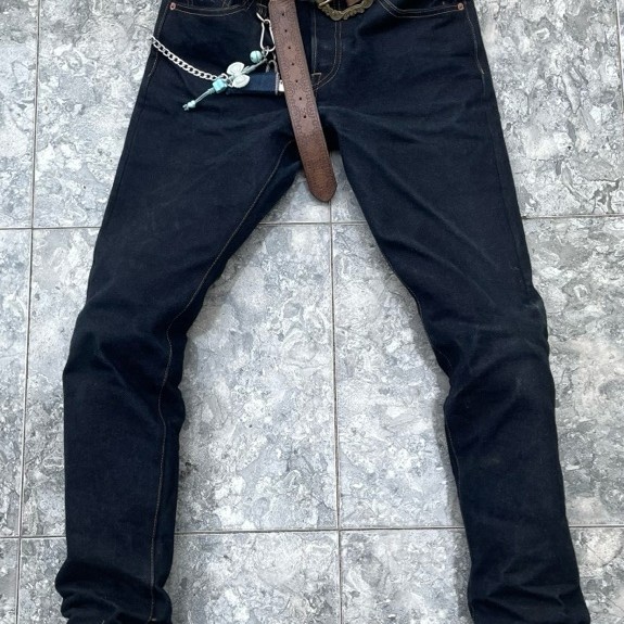 Sage denim Earthbound 23 oz brown core
