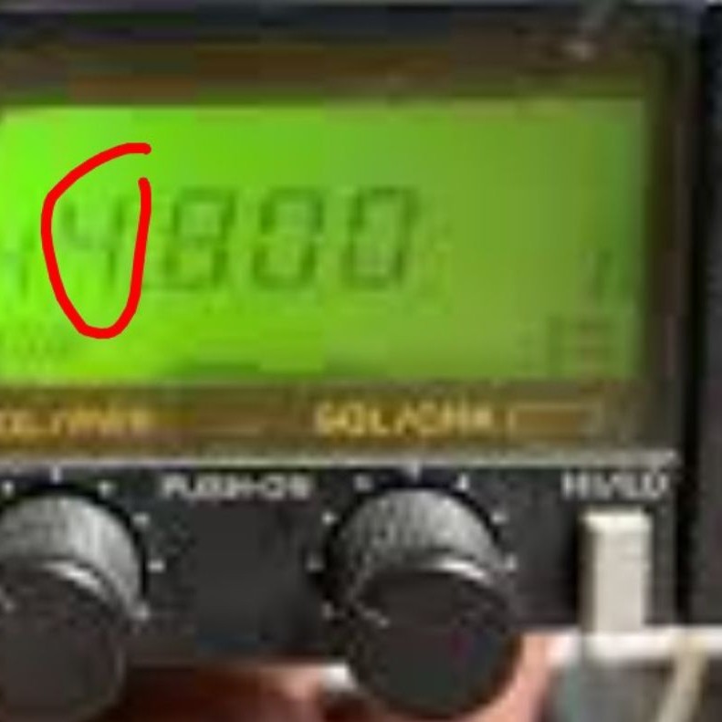 lcd icom IC 28H kondisi ada angka yg putus
