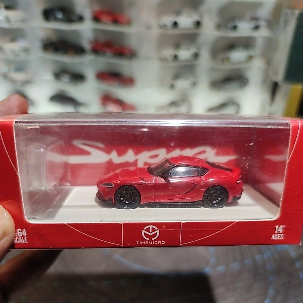 time micro Supra mk4 red with figure