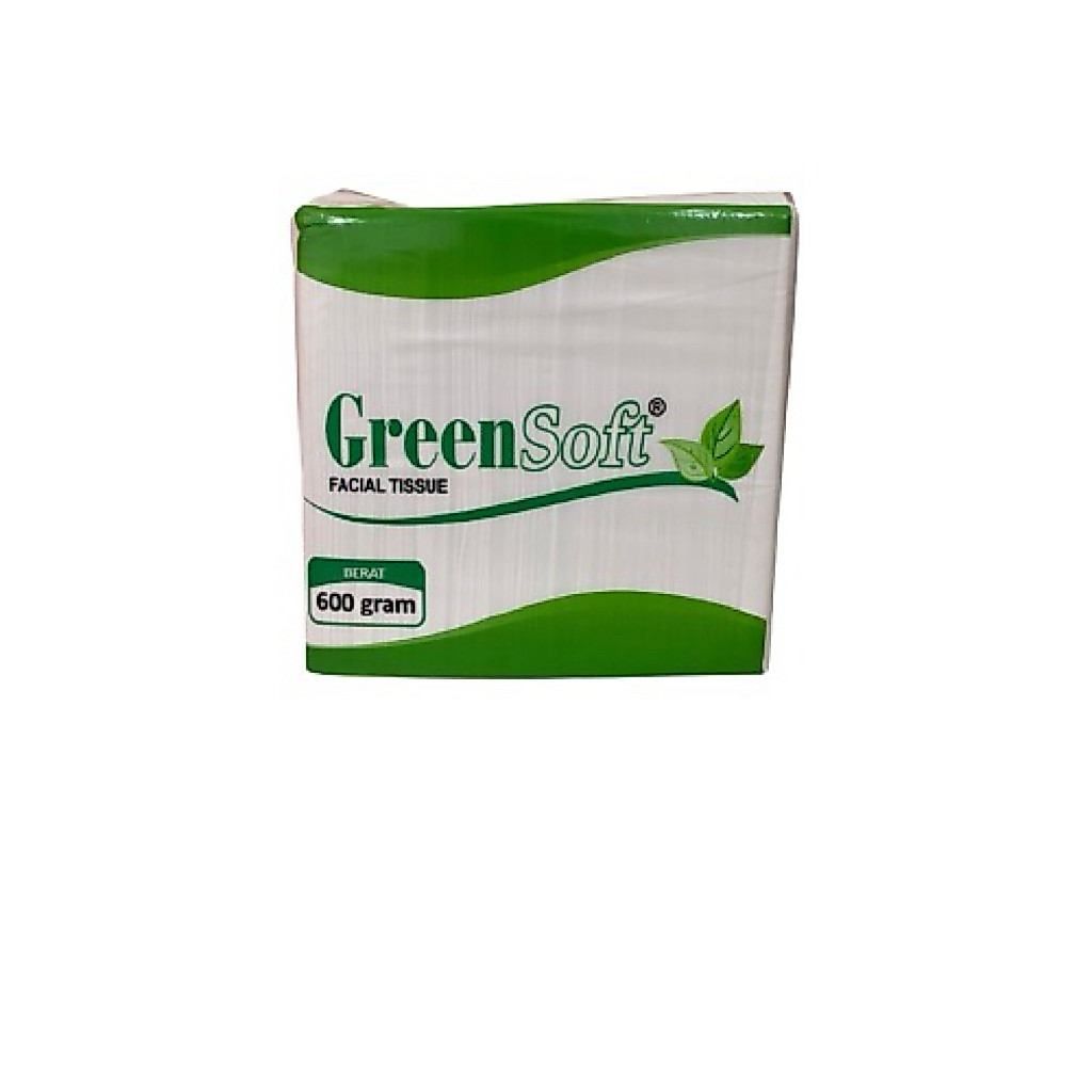 Promo Tisu Green Soft Facial Tissue 600 Gram/ 2 PLY