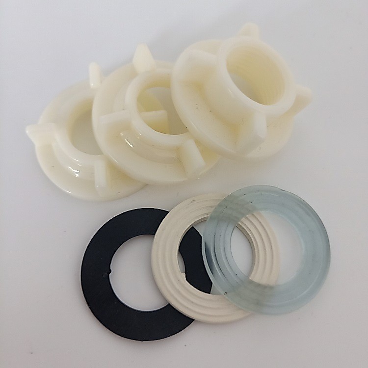 ZYL 1/2inch Drat Kunci Bawah Kran Wastafel Np2-Sambungan Ring Spare Part Mur Keran Nepel Karet Sink