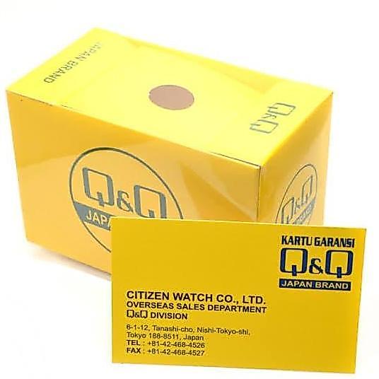 Q&Q QnQ QQ Analog Jam Tangan Rantai Gold Q861J010Y Original