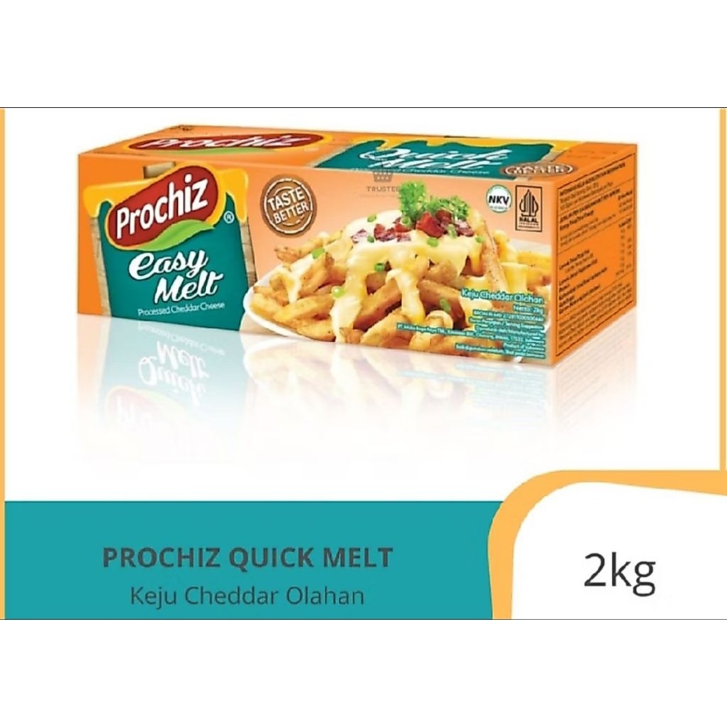 Keju Prochiz Easy Quick Melt 2kg - Harga Per Pcs Exp Desember 2026 Ready ‼️