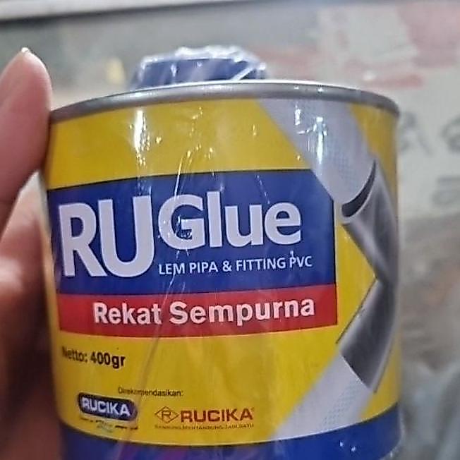 Lem Pipa Pvc Ruglue @400Gram Lem Pipa Pvc Rucika 100% Original 400Gr Rucika Ruglue