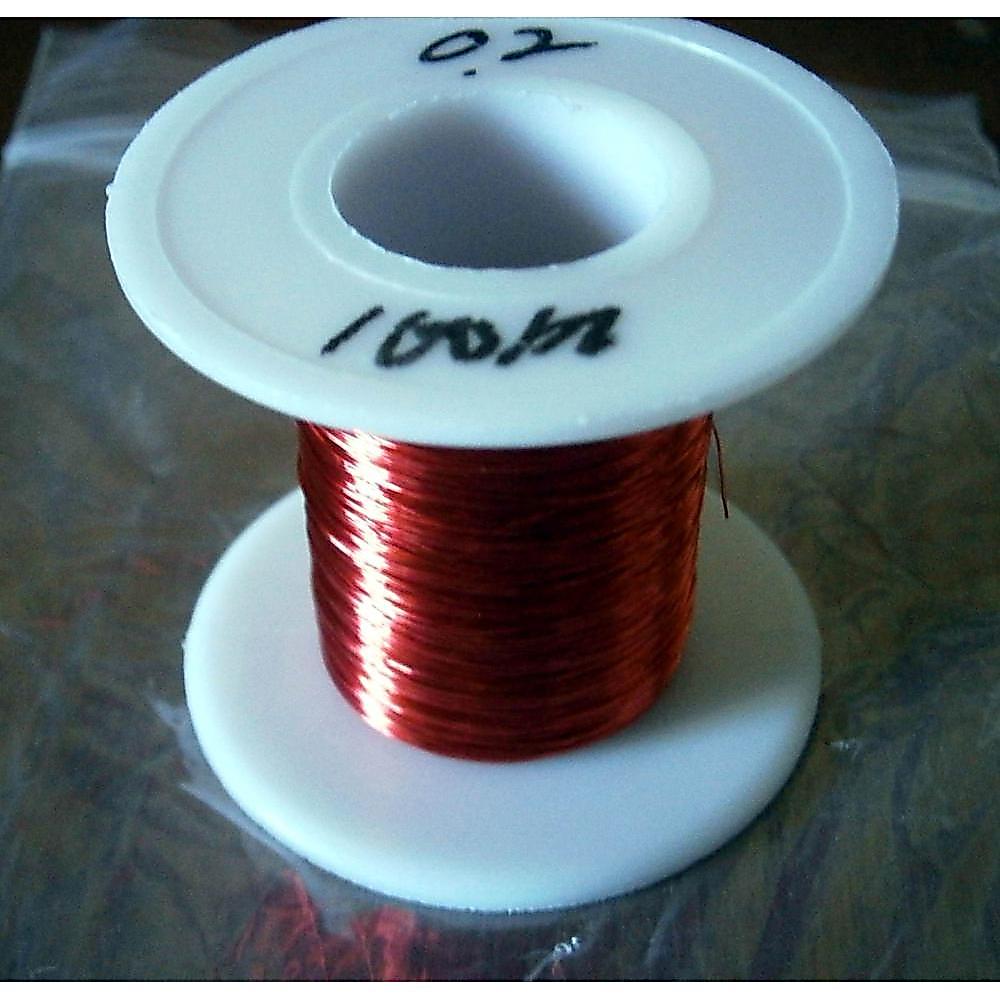 100m/Pc Red Magnet Wire 0.2mm Enameled Copper Wire Magnetic Coil Winding 0.2 mm