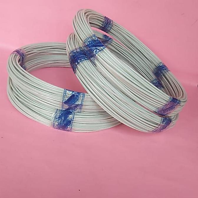 Ruji Jeruji Fiber 1,8mm putih susu Setengah kilo Ruji kandang burung Ebod BNR Radja dll