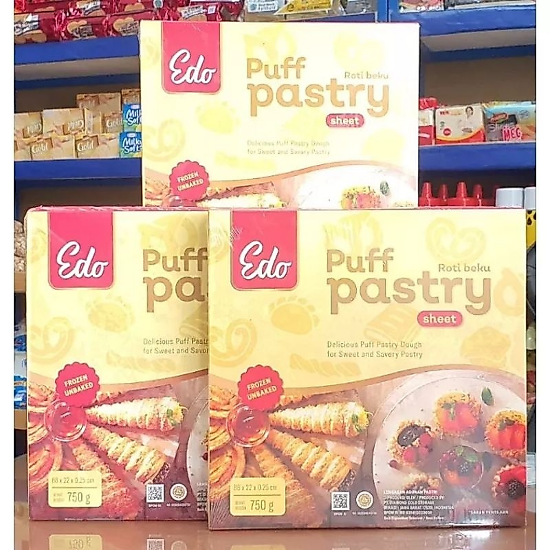 Edo Puff Pastry 750g/Kulit Bolen/Edo Puff Pastry/Kulit Pastry/Adonan Pastry/Zuppa sup