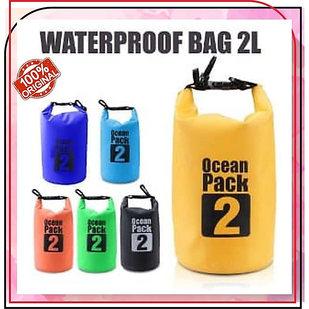 Waterproof Bag 2 Liter Ocean Pack - Dry Bag 2 L - Drybag Waterproof 2 Liter - Dry Bag 2 Liter
