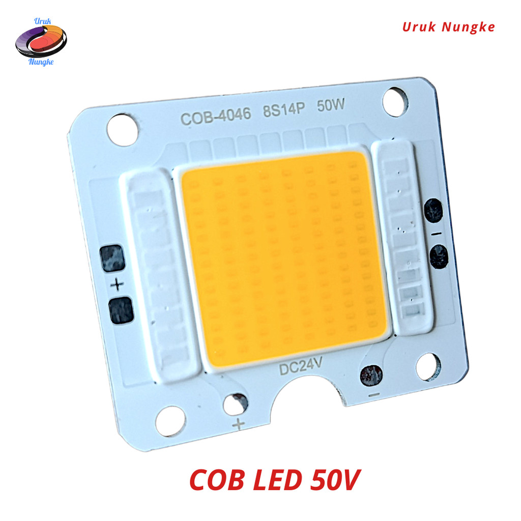 Chip LED COB 50W DC 24V - Lampu Sorot HPL 50 Watt 24 Volt