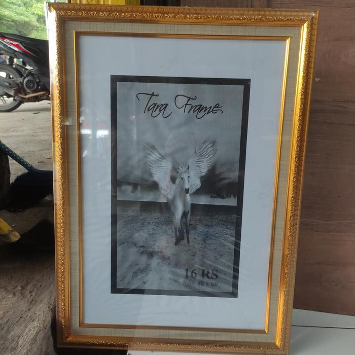 frame/bingkai foto 40x60 - Gold