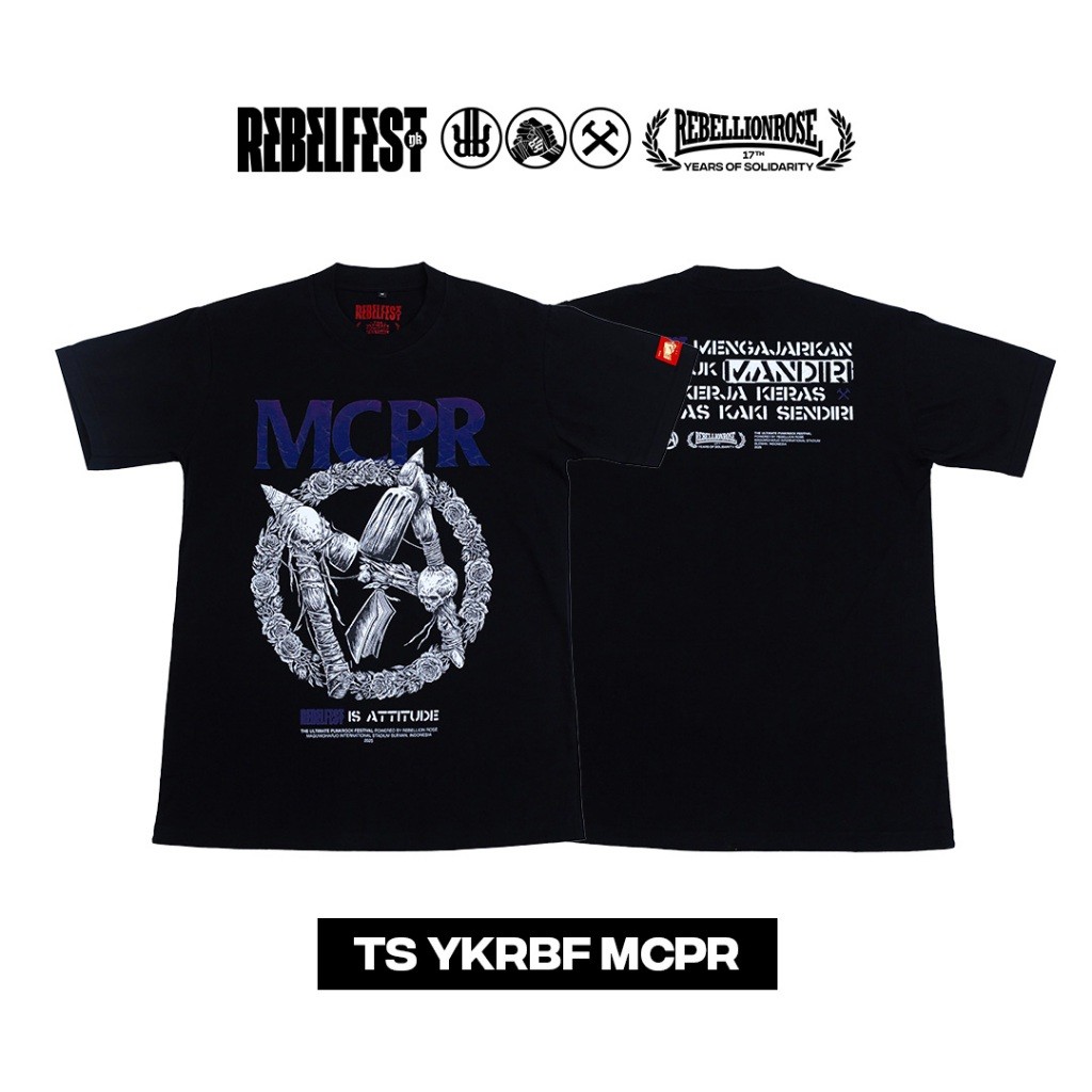 CMRDS MERCH REBELFEST TS YKRBF MCPR Punk Is Attitude CMRDS x MCPR 2025 Rebellion Rose