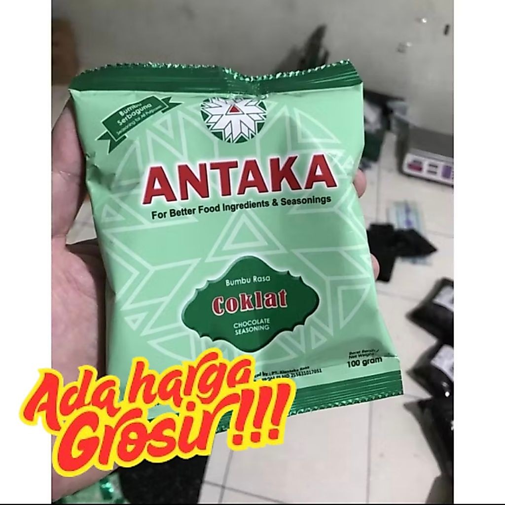 BUMBU TABUR INSTANT / BUMBU MASAK / BUMBU MASAKAN / BUMBU TABUR RASA COKLAT SERBA GUNA ANTAKA 100 GR