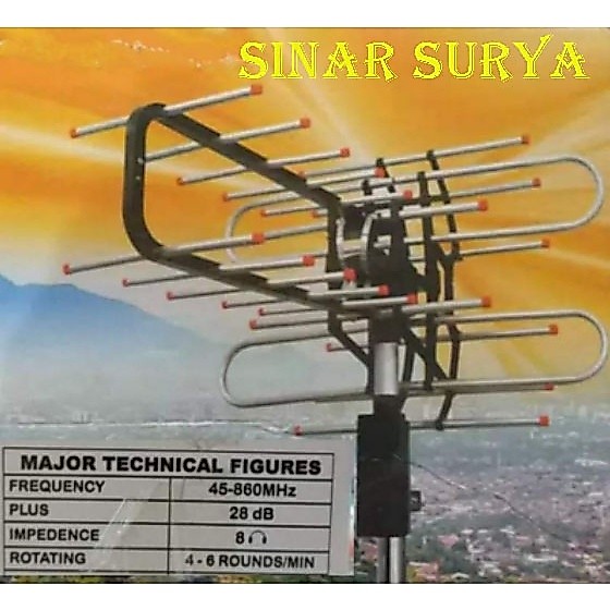 Antena TV PF / HOSE Digital Remote + Booster + Power + Kabel Antena